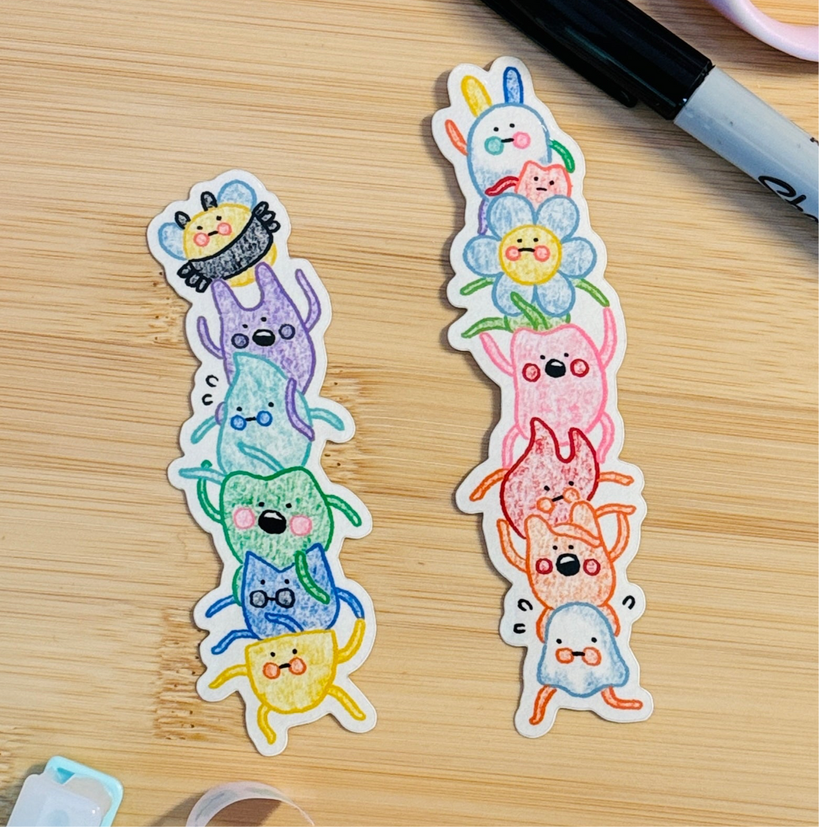 Stack Stikers good folk stacky stack stickers – Stay Okay Studio